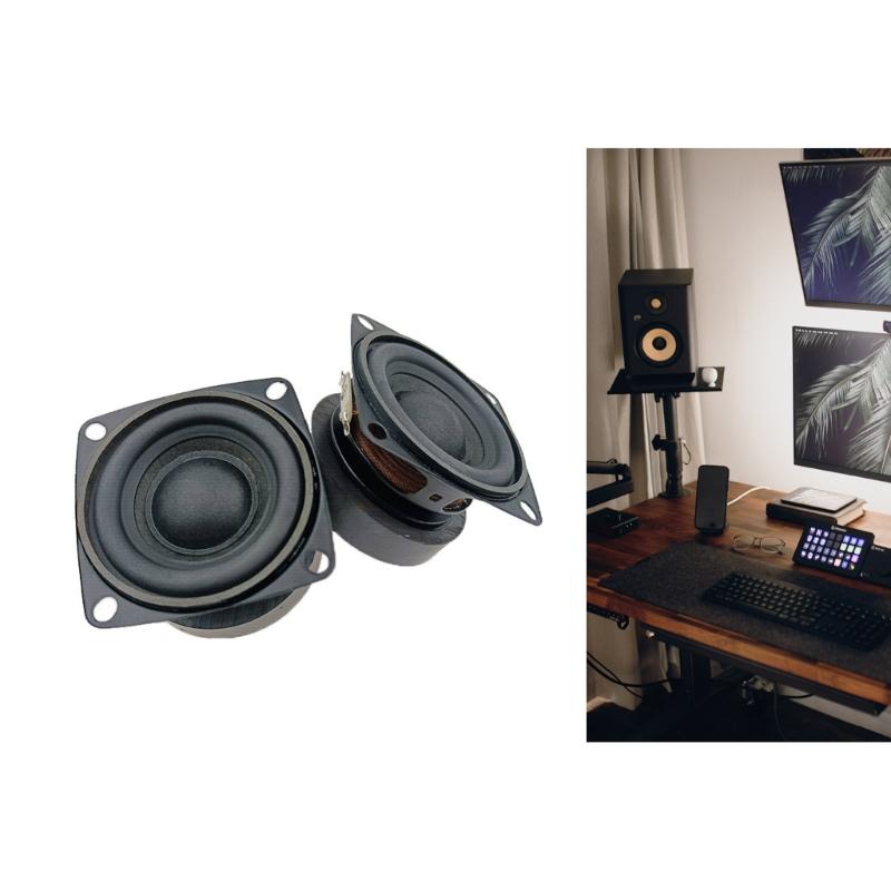 2Pcs 52mm Speakers 2Inch Full frequency 4Ohm  10W Loudspeaker DIY Sound Subwoofer For Home Theater Loudspeakers