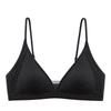 Women Seamless Comfort Bra For Small Bust Natural Gathering Ribbed Lingerie