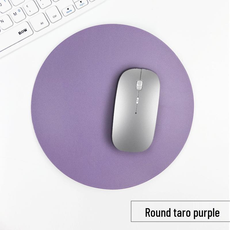 Customizable Multi-Color PU Leather Mouse Pad - Durable, Dirt-Resistant, Available In Square or Round Shapes.