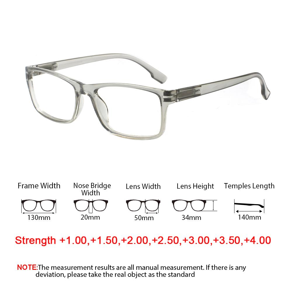 TUREZING Presbyopia Eyeglasses Cozy To Wear- Diopter Eyeglasses Men and Women Blue Light Blocking Flexible Spring Hinge
