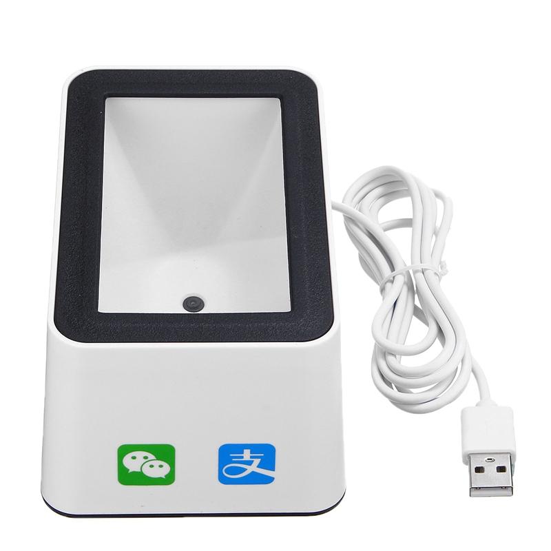 USB Versatile Scanning Hands-free Scan QR Code 1D&2D Code Reader Stores Supermarkets Bar Code Reader Barcode Scanner