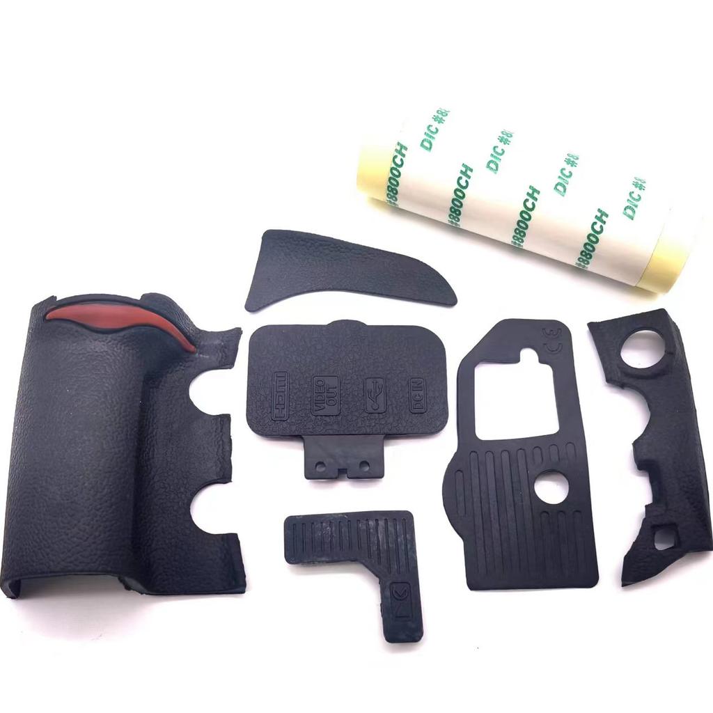New Original Body Rubber Skin For Nikon D700 Hand Grip Left Side Bottom Thumb FX Logo