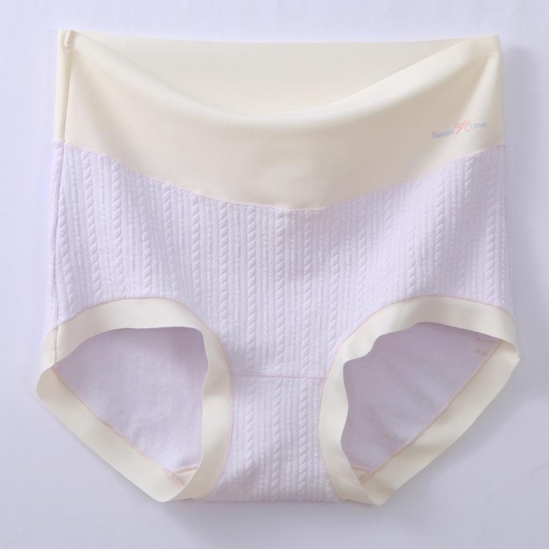 Bomullsundertøy Høy midje Dame Stor størrelse Høst 5A Antibakteriell skritt Truser Magehold Hofter Undertøy