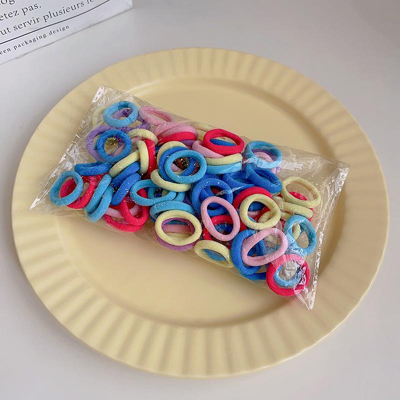 Children's Soft, Elastic Hair Bands - Gentle, Cute Towel Hair Rings for Girls