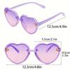 3pcs Casual Heart Shaped Frame Bee Fashion Glasses for and Pography Regular Decoration