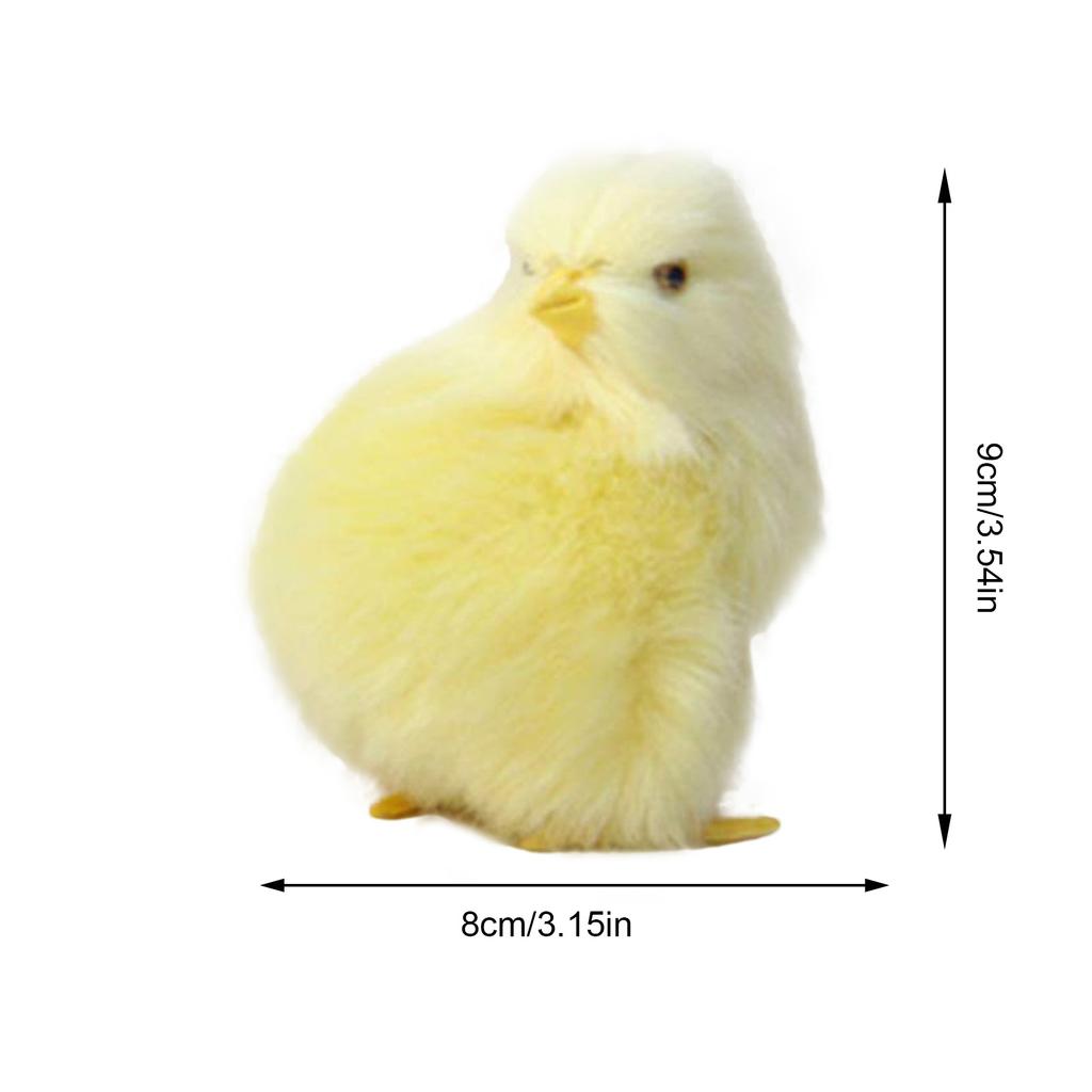 Simulation Chick Animal Doll Chicken Stuffed Animal Chick Plush Toy Farm Party Favors Chicken Toy Easter Basket Stuffs