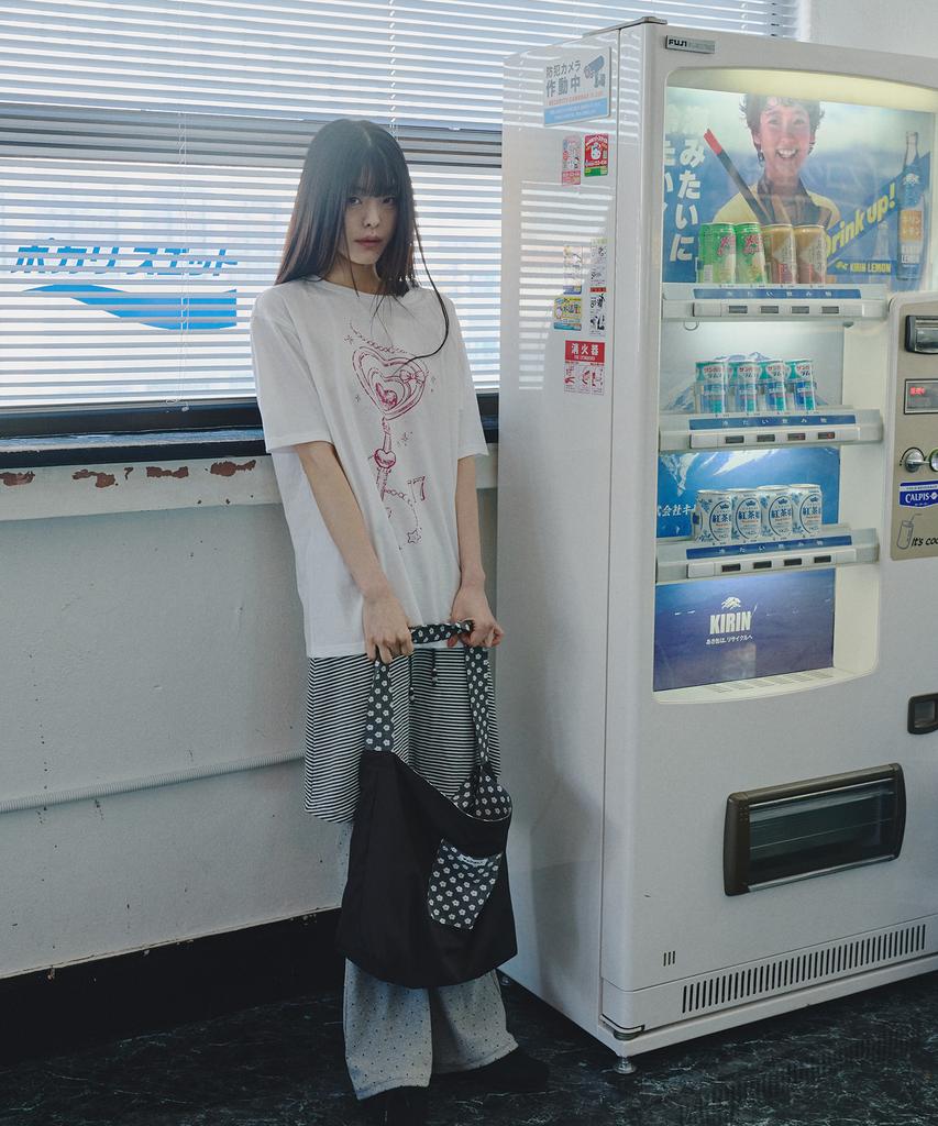 Mihebeu Lovely Magic Wand Oversized Short Sleeve T-Shirt White