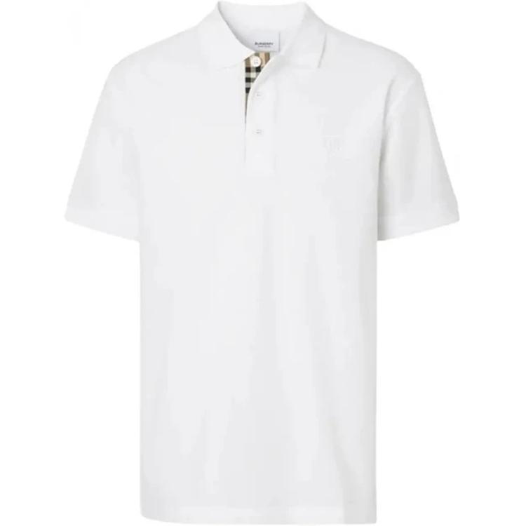 Burberry SS23 Herren Freizeit Pullover Kurzarm Poloshirt Weiß 80675831