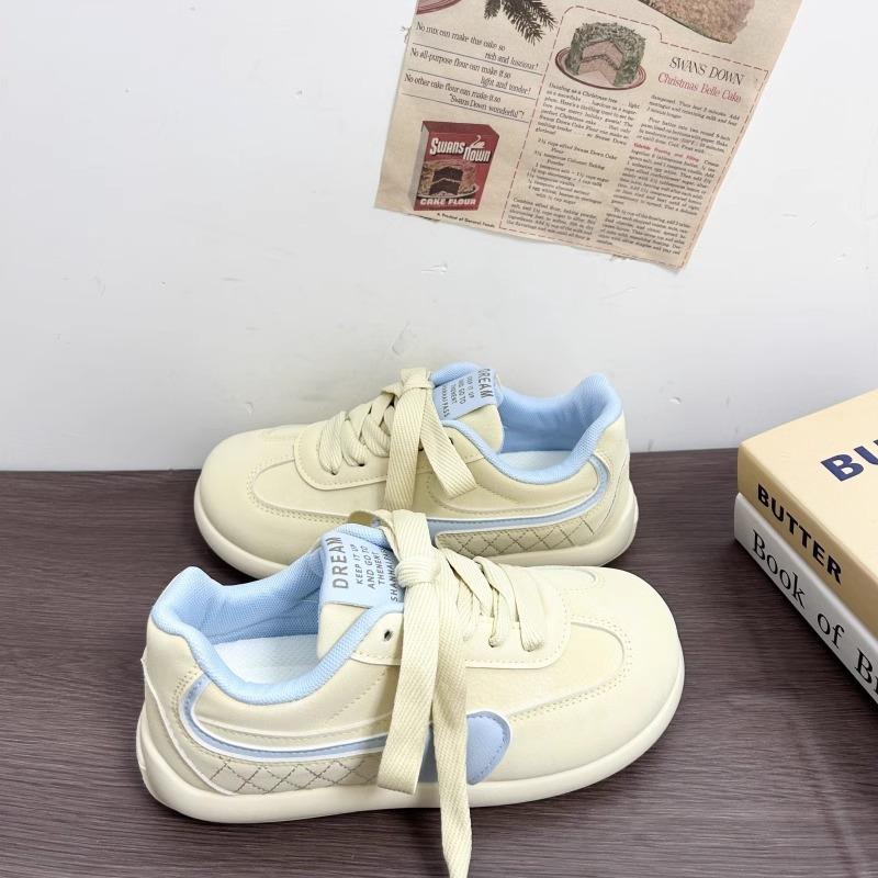 

2025 весна новая корейская версия универсальные синие повседневные кеды женские ретро спортивные белые туфли легкие моральные тренировочные туфли тренд 40