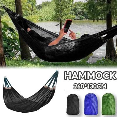 Travel Hammock With Storage Bag Ice Silk Hammock Duyan Camping Hiking Outdoor Foldable Hammock