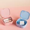 Plastic Data Cable Storage Box Dust-proof Anti-slip Makeup Storage Box with Phone Holder Large Capacity Lipstick Organizer