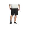 Adidas Solid Color Mid-Waist Elastic Outdoor Sports Shorts Unisex Bottoms Black JP4591