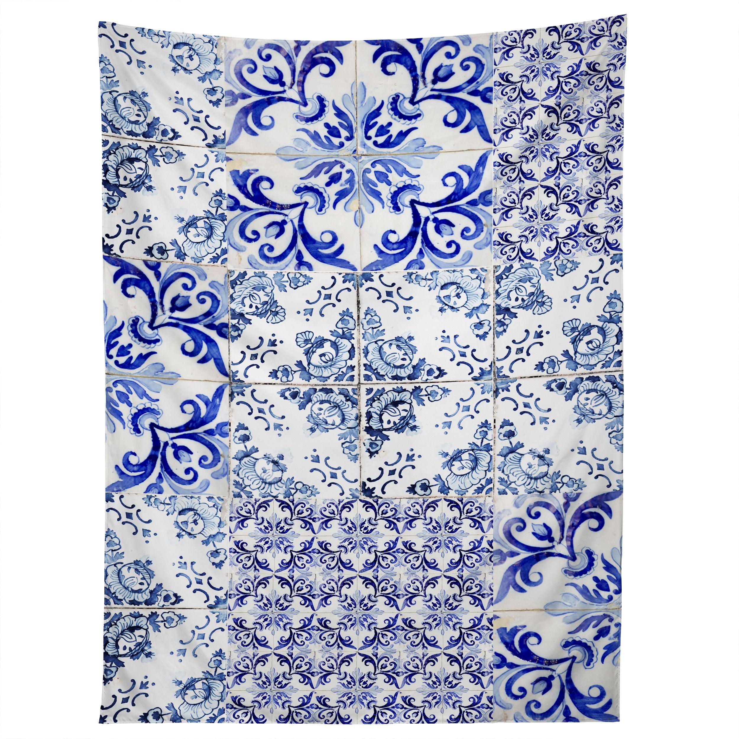 PORTUGUESE AZULEJOS tapestry 75x100 чёрный