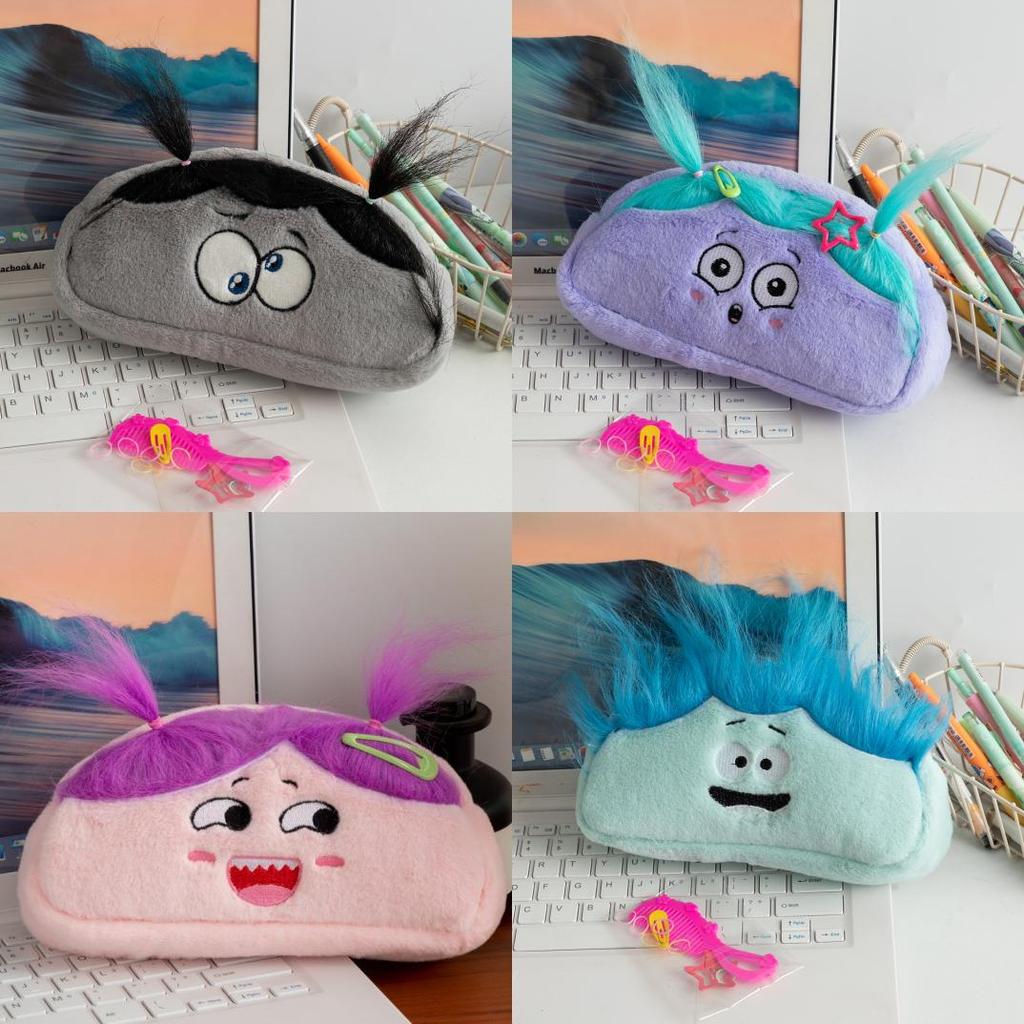 Cute Plush Stationery Organizer With Big Storage Space For School And Home