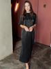 European & American 2025 Summer Loose Casual Mid-Length Women's T-Shirt Dress