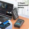 Sony V-Lock BP Piller için V Montajlı Pil BP-95 Kamera Yayını LED Video Işığı Blackmagic URSA Mini Pro