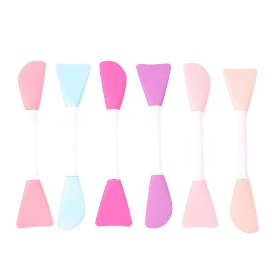 Silicone Face Mask Brush Dual-Ended Mask Spatula Soft Mud Mask Applicator for Creams Clay Masks DIY Skincare Tools for Sensitive Skin