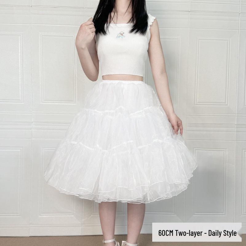 

Яростная Кармен Лолита Юбка-подъюбник средней длины в стиле мягкой девушки