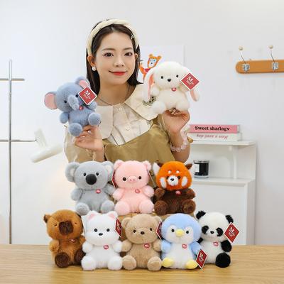 Schattig geurig pier pier panda baby olifant pluche speelgoed konijn capibara bruiloft gooien lappenpop bureau slinger