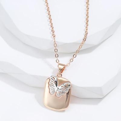 Colliers avec pendentif papillon pour femmes, chaîne de personnalité, bijoux