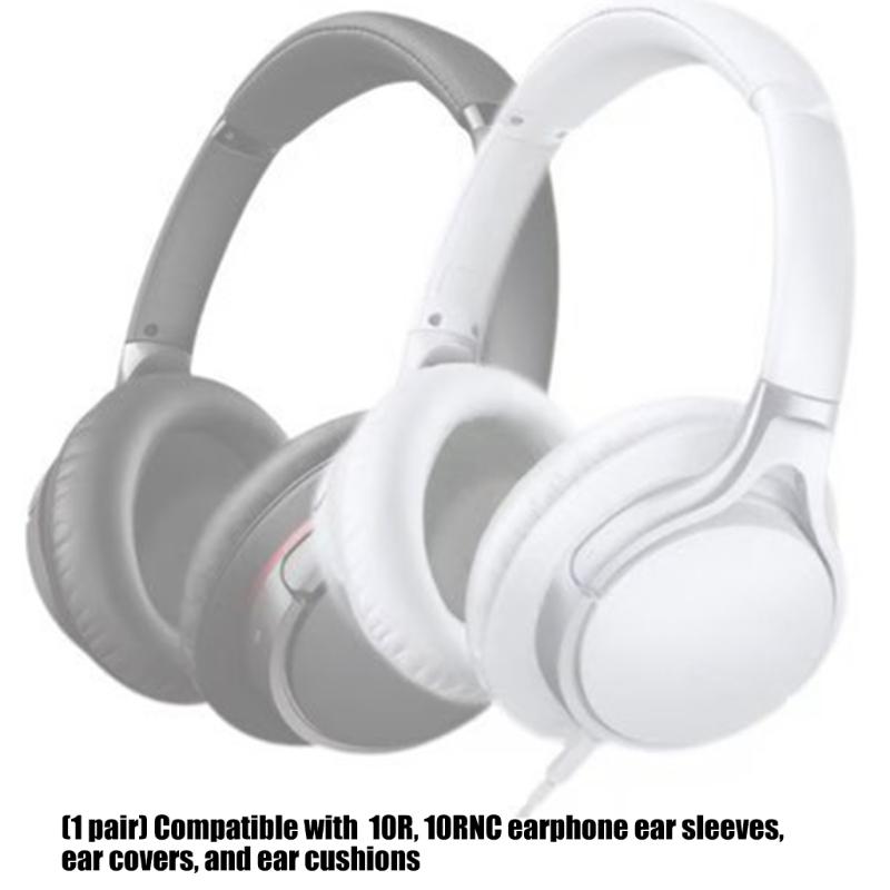 Ear Cushions Feature Protein Leather Soft Earpads Noise Isolation Ergonomic for MDR-10R 10RNC 10RBT Headphone