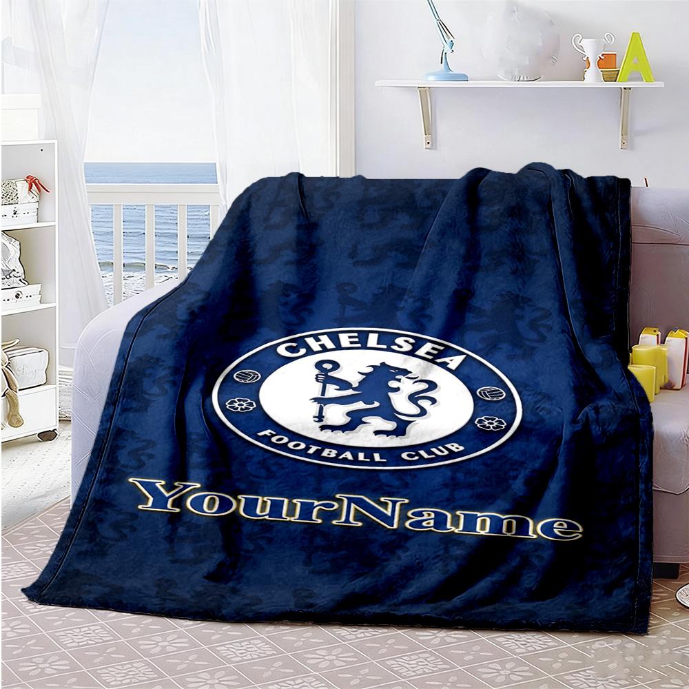 Chelsea Personalized Text Blanket Multi-purpose Personalized Blanket Warmthful Decor for Bed Living Room Couch Office All-Season Use