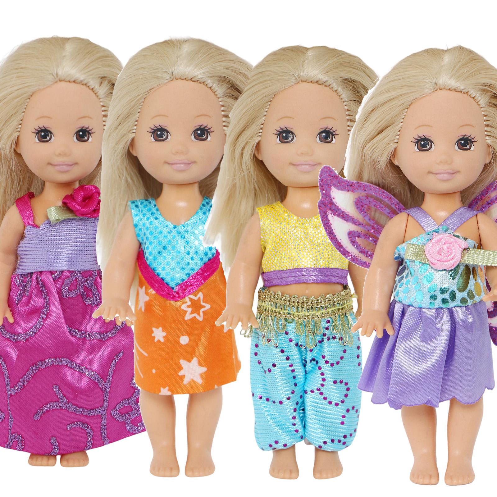 

4-дюймовая кукольная одежда, милые наряды для кукол для кукол Келли, аксессуары, платье, шорты, кукольный домик, игрушка