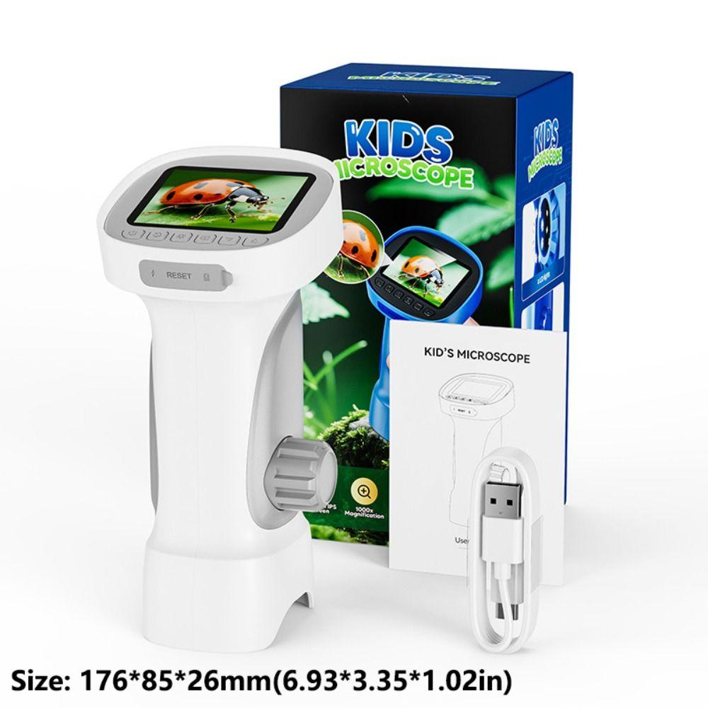 1000x Zoom Digital Microscope 2 Megapixels Kids Mini Microscope  Children's Birthday Gifts