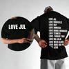 Rapper Jul Graphic Vintage Tshirt Man Woman Fashion Hiphop T Shirt Summer Shortsleeved Cotton Oversized Aesthetic Tshirts
