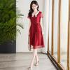 Elegant Chiffon A-Line Doll Collar Summer Dress