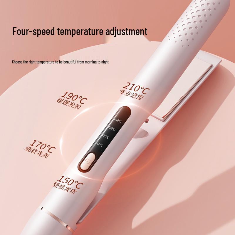 Unisex Dual-Use Hair Straightener & Curler - No Hair Damage