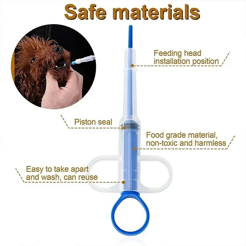 Pet Medicine Feeder Cats Dogs Push-type Pill Applicator Milk Tube Feeder Deworming Syringe Injection Tool Dog Accessories