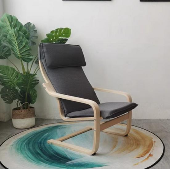 Birch Wood Recliner Bonn Armchair - Adult Leisure Chair for Balcony and Pregnant Women.