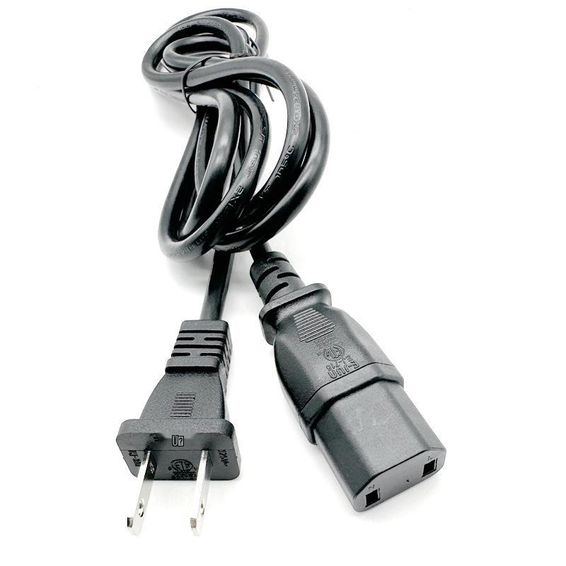 C17 Two-Hole Figure-8 Power Cord for Xbox, PS, Handheld Consoles, Speakers, and Coffee Machines.
