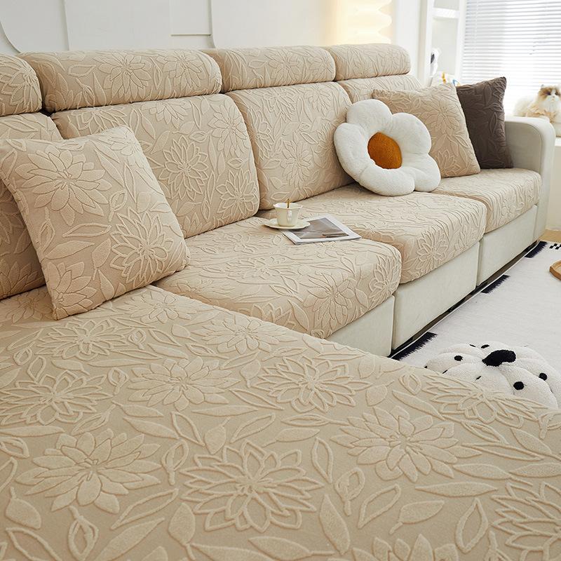 

Жаккардовый флисовый чехол для дивана, Универсальный для всех сезонов, Нескользящий Всевключающий, Универсальный комплект, Ленивая пыленепроницаемая шляпа для дивана Backrest S size [width 25-35 * length 60-80cm]