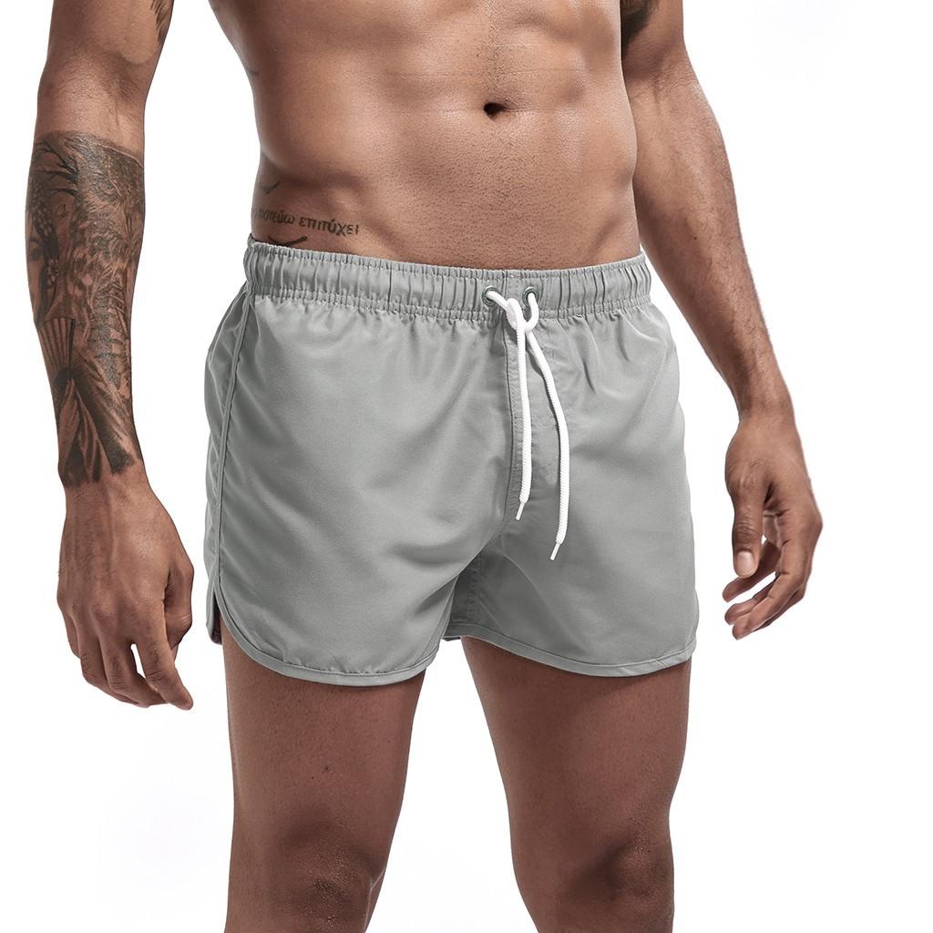 Men's Spring And Summer Splicing Swimming Trousers And Beach Surfing Shorts