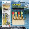Japão Hayabusa Pele de Peixe Dourado Equipamento Sabiki EX468, 4 Anzóis Especial para Pesca de Mar Profundo Big Game
