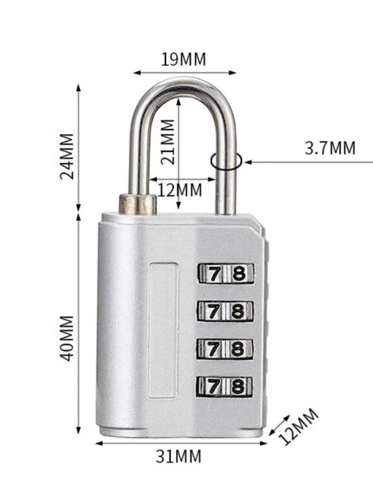 1pc-Locks Smart Combination Lock for Travel Luggage Suitcase Anti-theft Code Padlock Customs Password Lock High Security