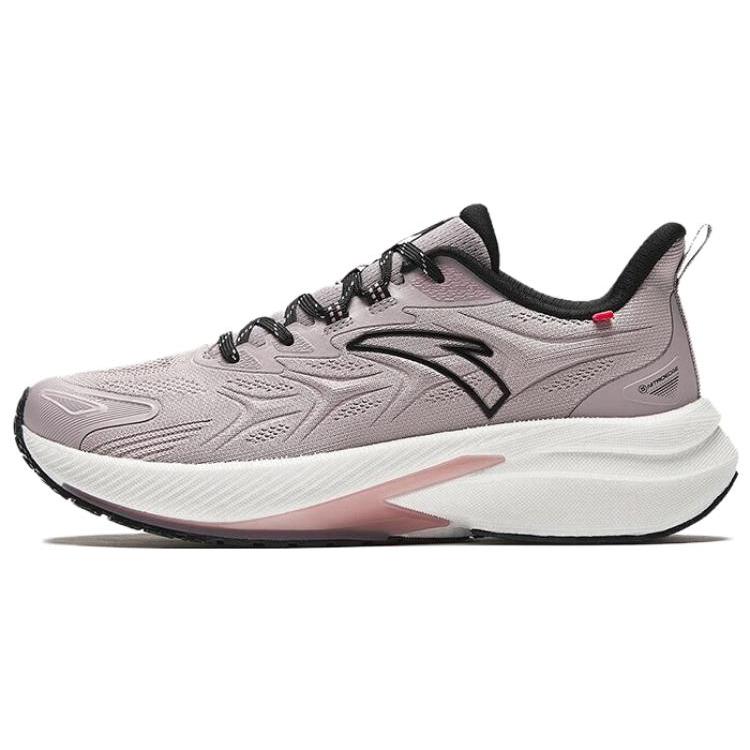 New Anta Rocket 5.0 Cushioned Slip Resistant Low Top Running Shoes Women's Gray Black 122345523-6