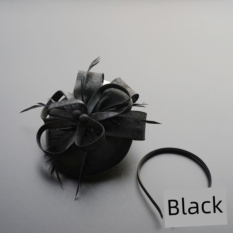 Horse Racing Federation Hepburn European and American Court Lady Retro Hat Headpiece Women's Dress Cheongsam Accessories Photo Hair Accessory Spring