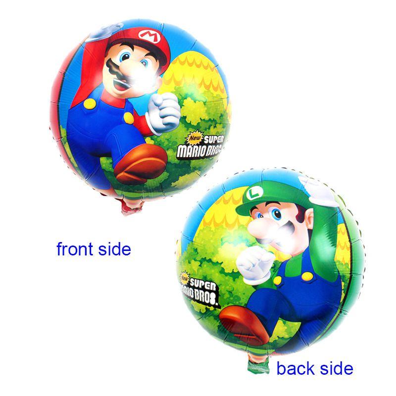 Mario Super Balloons Children Birthday Party Decoration Cartoon Bros Luigi