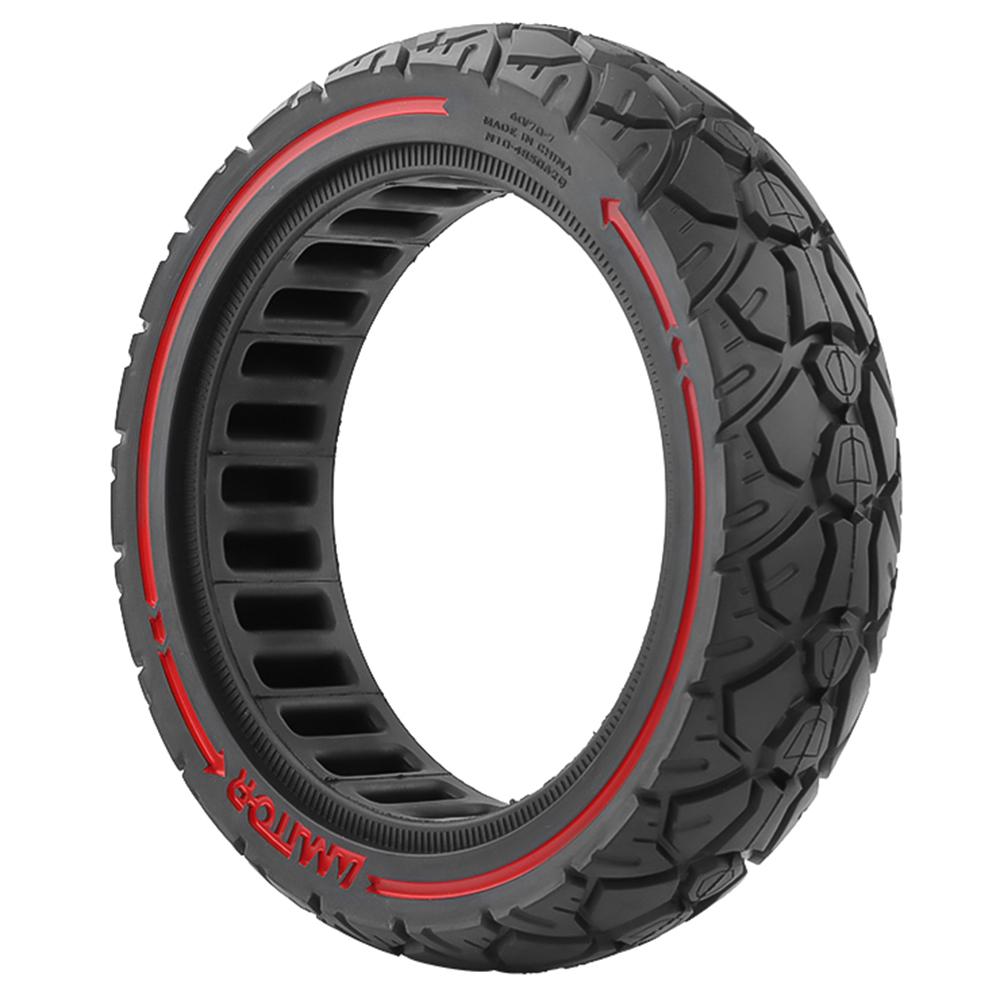 

AMITOR 60/70-7 10-дюймове колесо для самоката з кольоровим лінійним декором, позашляхова гумова шина для 48,5 мм слота A