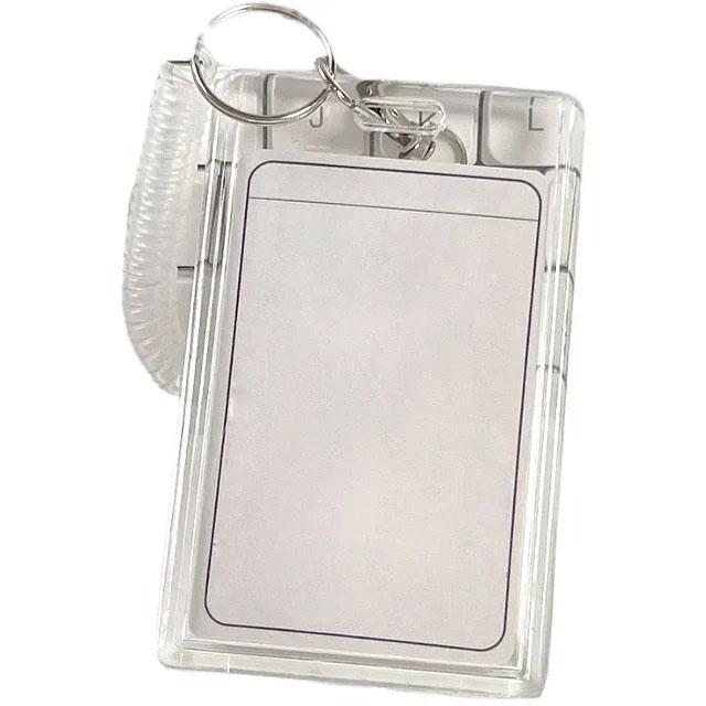 

1Style School card access card holder acrylic transparent protective sleeve ID card bus meal worker ID card holder