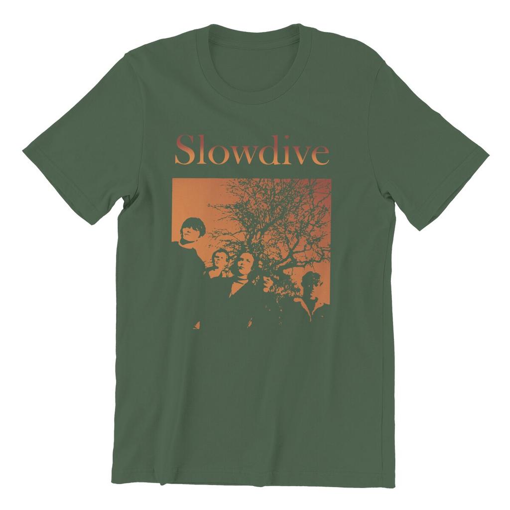 Men's Slowdive Tour 90s T Shirt Cotton Tops Casual Short Sleeve O Neck Tee Shirt Classic T-Shirts