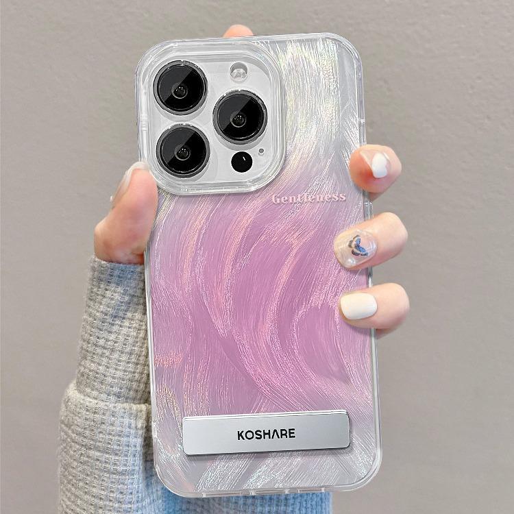 Applicable To Huawei Pura70 Mobile Phone Case Vivos17 Smudge Gradient Color Bracket Oppo Large Hole All In Xiaomi 13