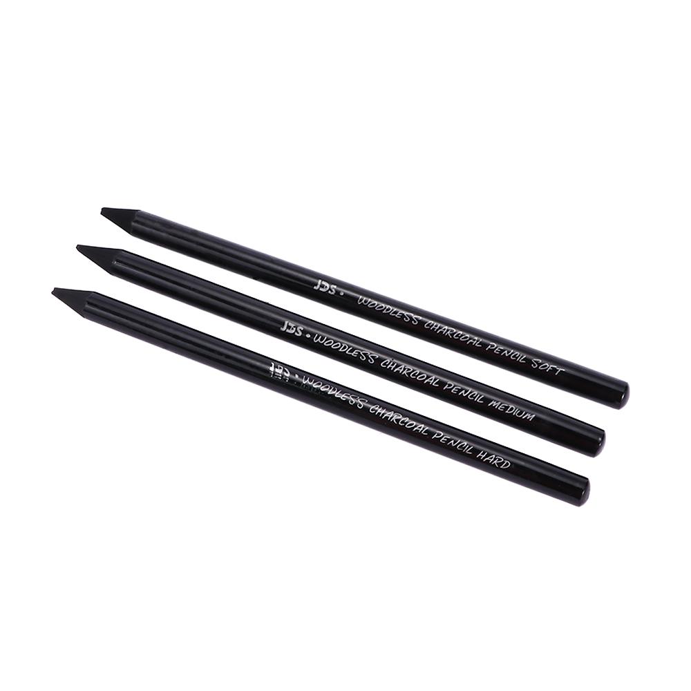 

Hard/Medium/Soft Charcoal Pure Carbon Woodless Art Student Full Carbon Pencil Carbon Sketch Pen Charcoal Pencil Drawing Pen білий
