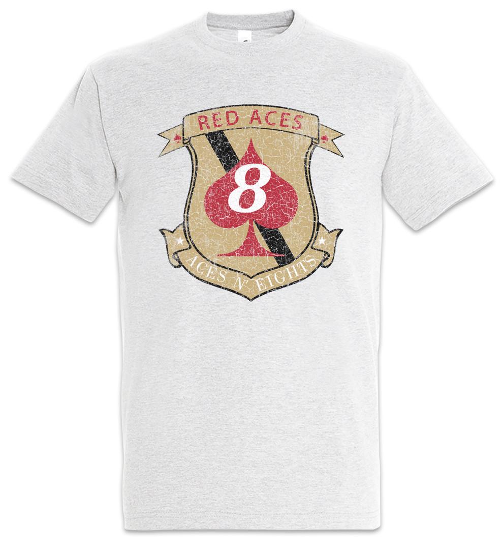 Red Aces Patch T-Shirt Top Battlestar Fun Kara Galactica Space Ship Raptor Logo XXXXL