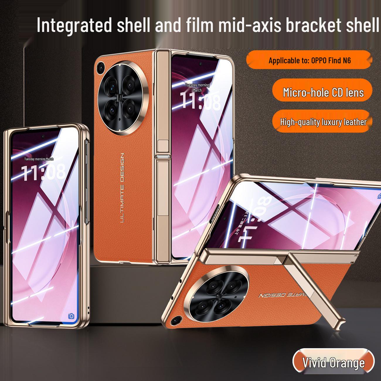 Premium Leather Case for OPPO Find N6: Full Coverage and Drop Protection for Foldable Screen and Lens For OPPO Find N6