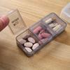 Portable Pill Box Cases Organizer Travel 3 Grid Medicine Box For Morning Middle And Evening Medication Tablets Mini Storage Box