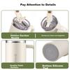 FUGURNG BESTJOY Insulated Mug, Large Capacity Ice Cup, Cold-Keeping Cup, 316L Stainless Steel with Handle, Dual-Use 1000ml Car Water Bottle